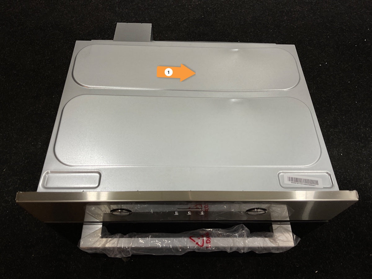Inventum inbouwoven IOH6070RK - RVS/Zwart