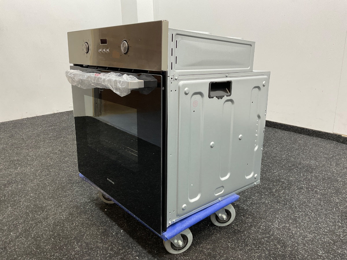 Inventum inbouwoven IOH6070RK - RVS/Zwart