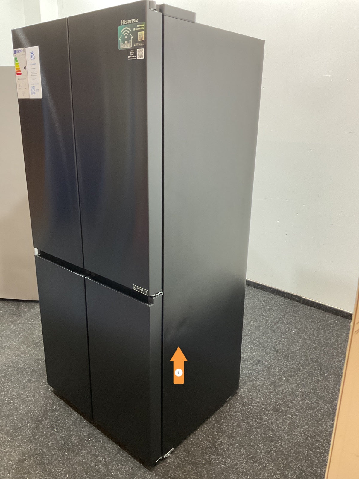 Hisense Amerikaanse koelkast RQ5P470SAFE - Zwart