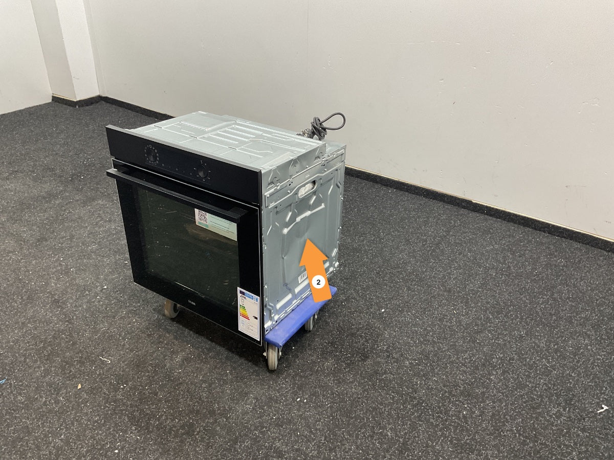 ETNA inbouwoven OM316MZ - Turbo Hetelucht - Matzwart