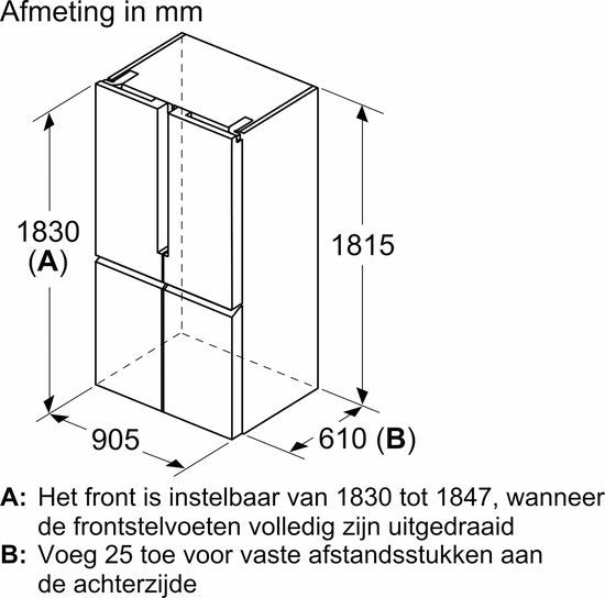 Siemens Amerikaanse koelkastKF96NAXEA - iQ500 - Zwart