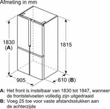 Siemens Amerikaanse koelkastKF96NAXEA - iQ500 - Zwart