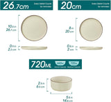 vancasso NAVIA Serviesset voor 4 personen | Beige