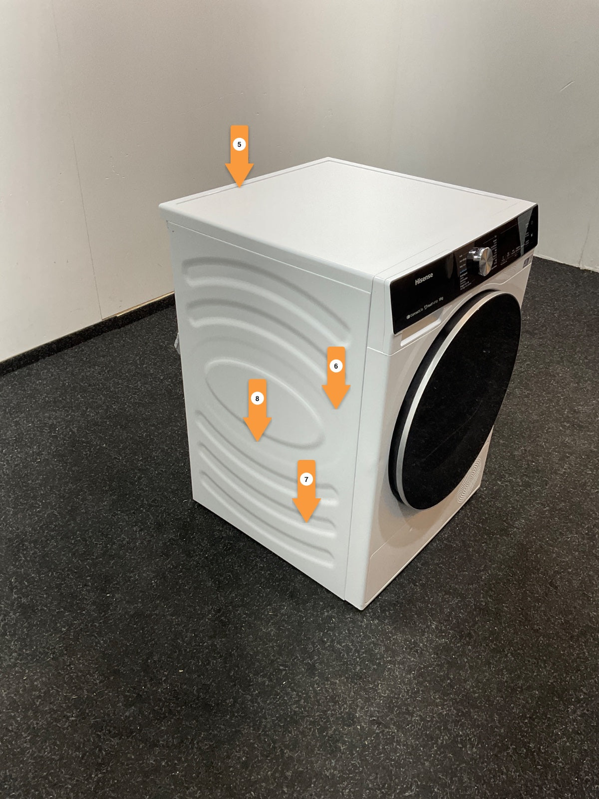 Hisense warmtepompdroger DH5S102BW -5S Serie - 10kg