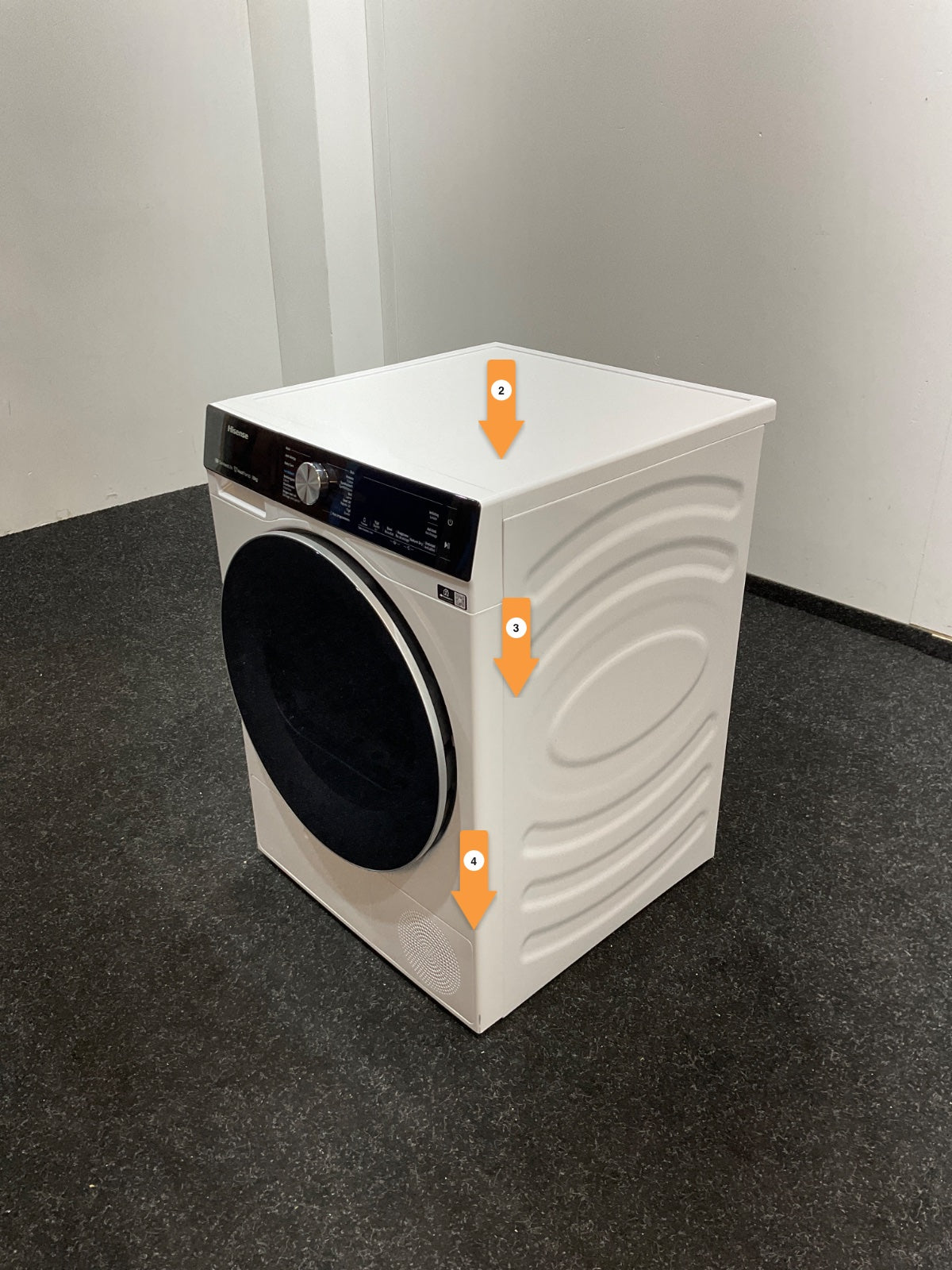 Hisense warmtepompdroger DH5S102BW -5S Serie - 10kg