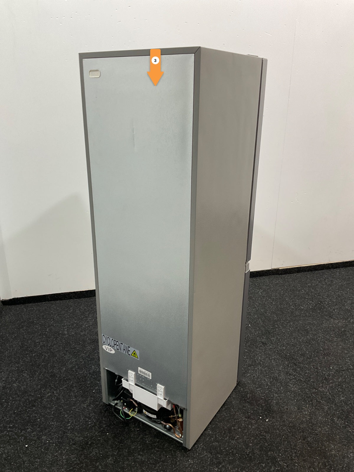 Inventum koelkast KV1500S - Vrijstaand - Zilver
