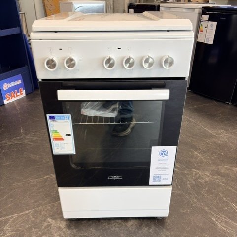 Everglades gasfornuis met gasoven EVCK039 - Wit - 50cm