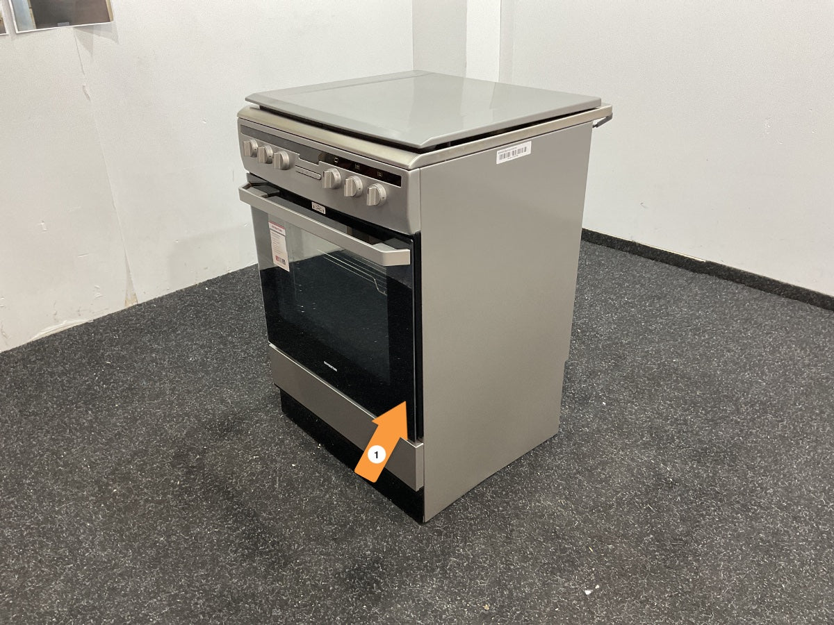 Inventum gasfornuis VFG6034WGRVS - Vrijstaand