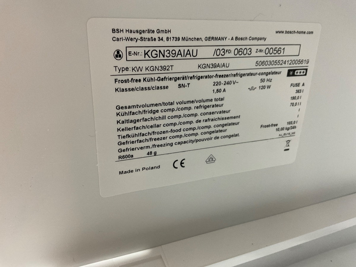 Bosch koelkast KGN39AIAU - Serie 6 - No Frost 