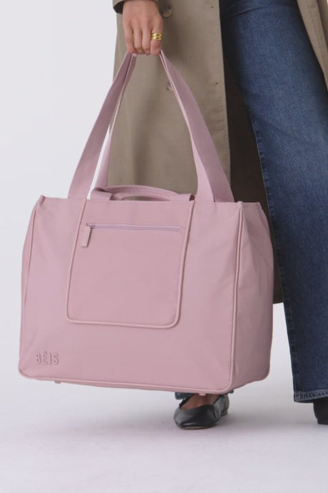 Tas - Beis The East To West Tote in Atlas Pink