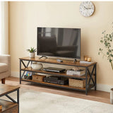 SensaHome vintage tv-meubel 140x40x62,5 cm bruin