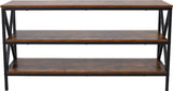 SensaHome vintage tv-meubel 140x40x62,5 cm bruin