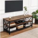 SensaHome vintage tv-meubel 140x40x62,5 cm bruin