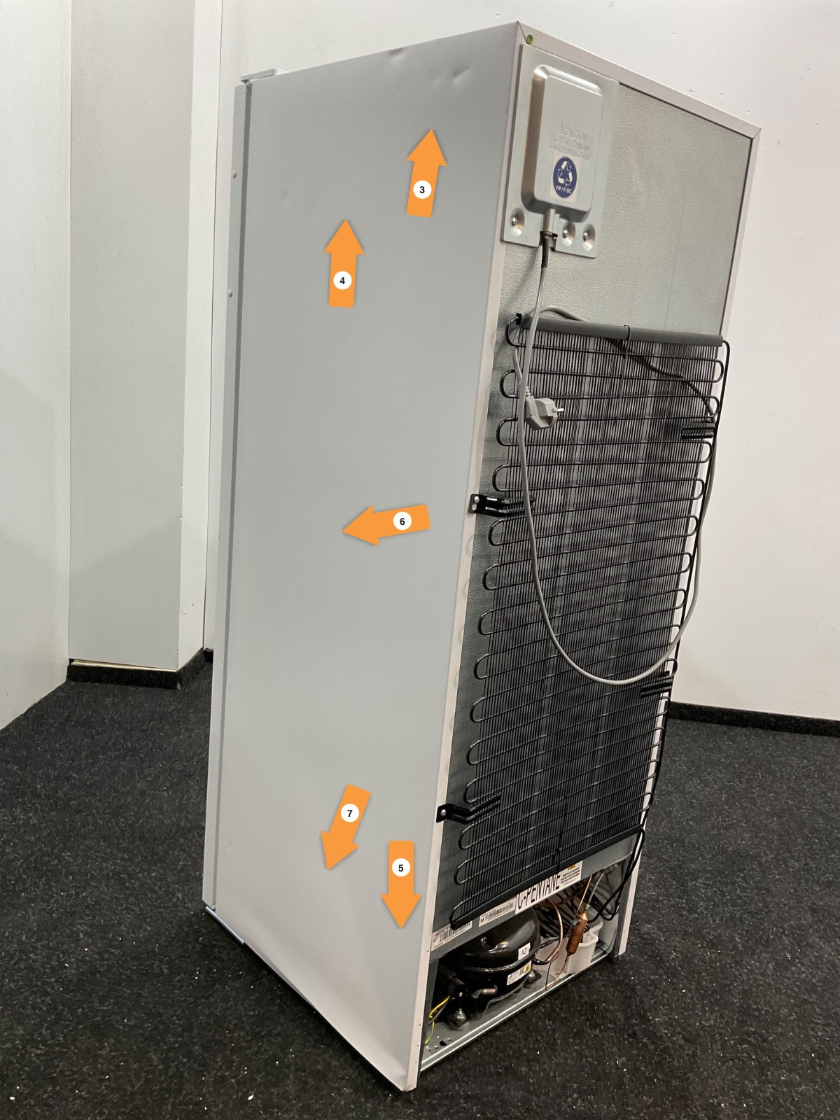 Inventum vrieskast VR1430W - 161 liter - Wit
