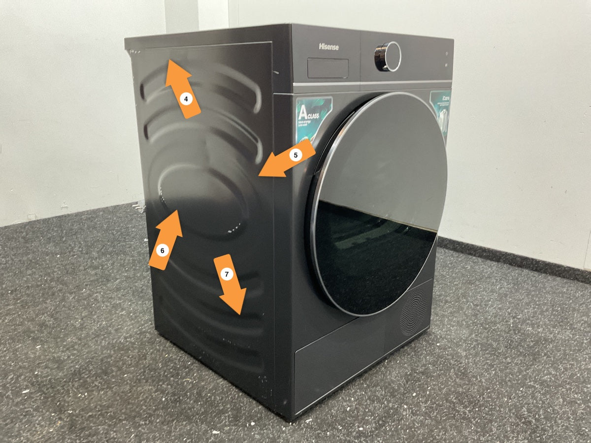 Hisense warmtepompdroger DH5I104BBAB - 10 kg - Zwart