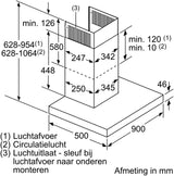 Siemens afzuigkap LC91BUR50 - iQ700 - Wandschouwkap