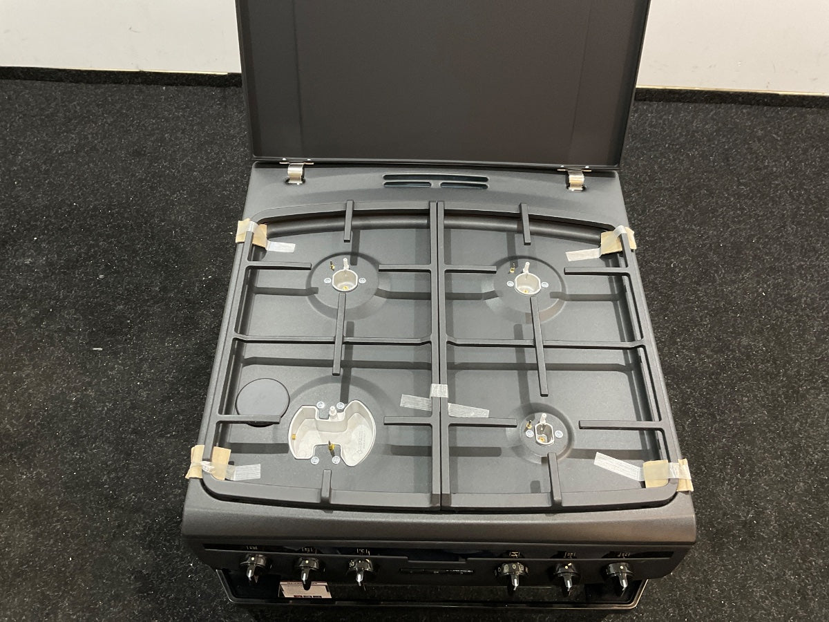 Inventum gasfornuis VFG6034WGZWA - Elektrische oven - Zwart