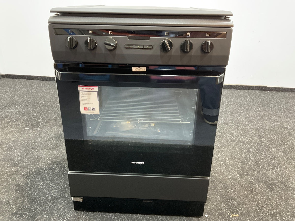 Inventum gasfornuis VFG6034WGZWA - Elektrische oven - Zwart