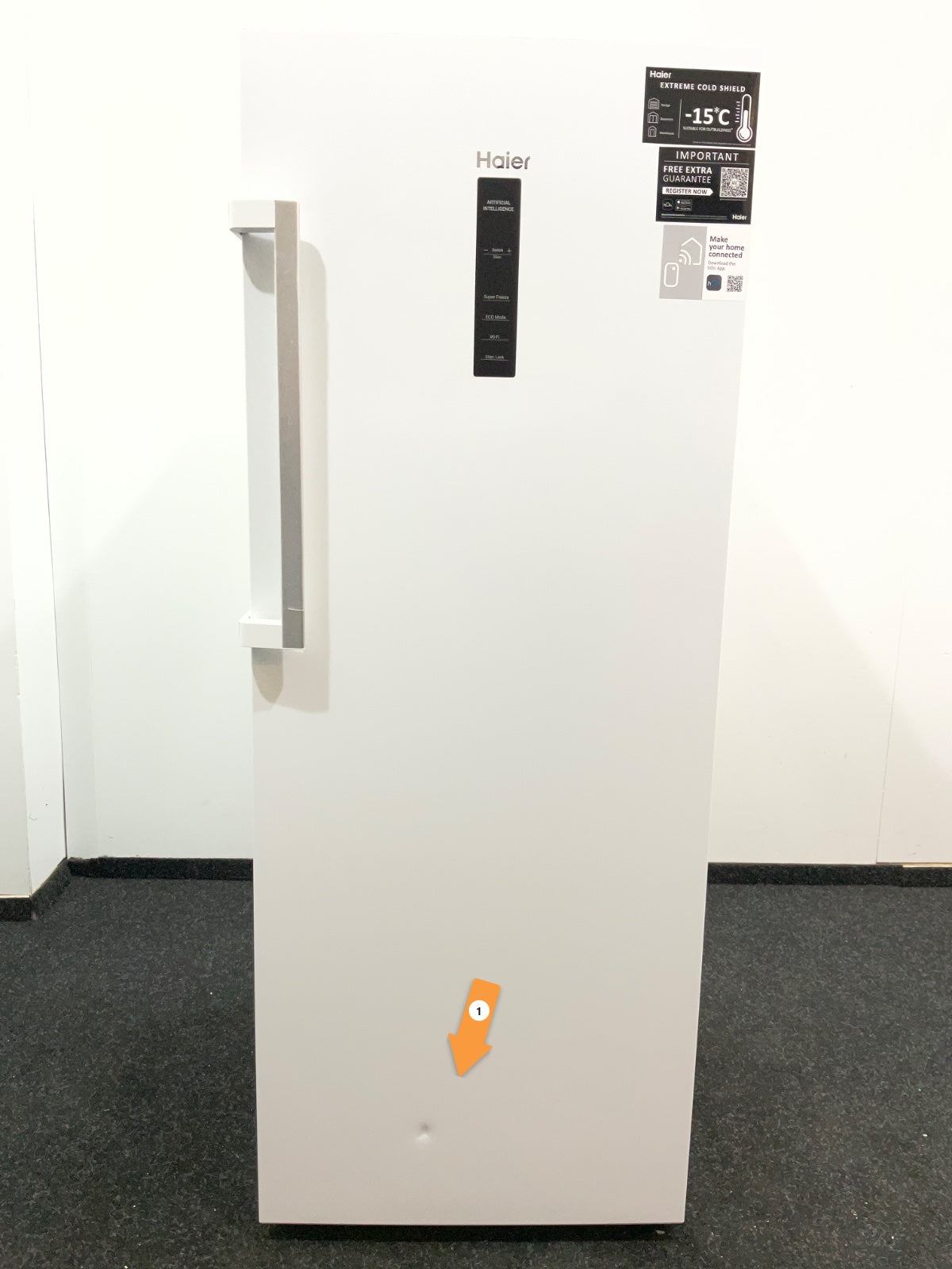 Haier vrieskast H4F226WEH1 - (tot -15°C ) - 226L (koelkast)