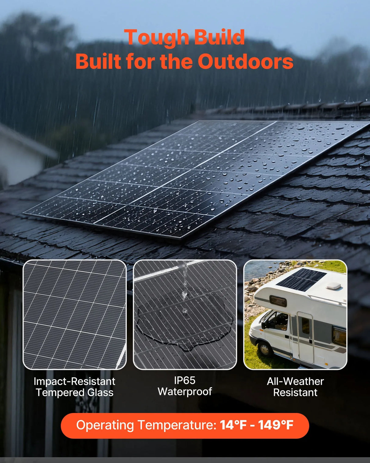 VEVOR Bifaciale Zonnepanelen 2 stuks - 400W