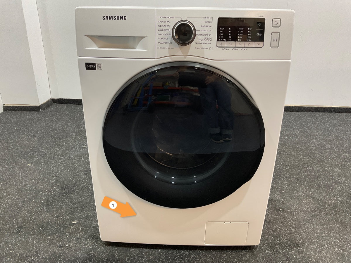 Samsung was-droogcombinatie WD80TA049BE - Wit