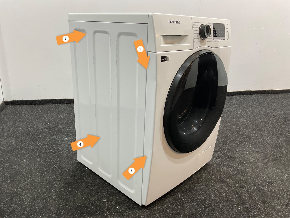 Samsung was-droogcombinatie WD80TA049BE - Wit