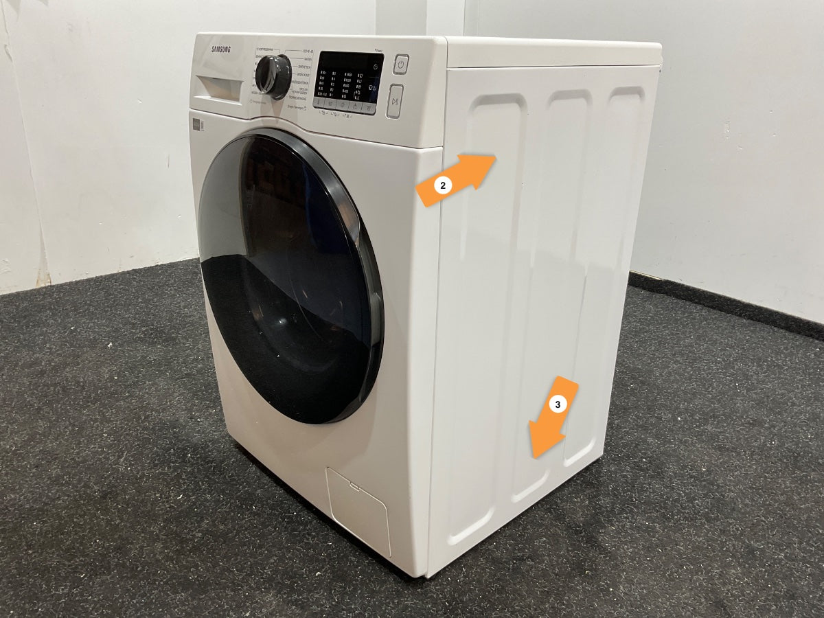Samsung was-droogcombinatie WD80TA049BE - Wit