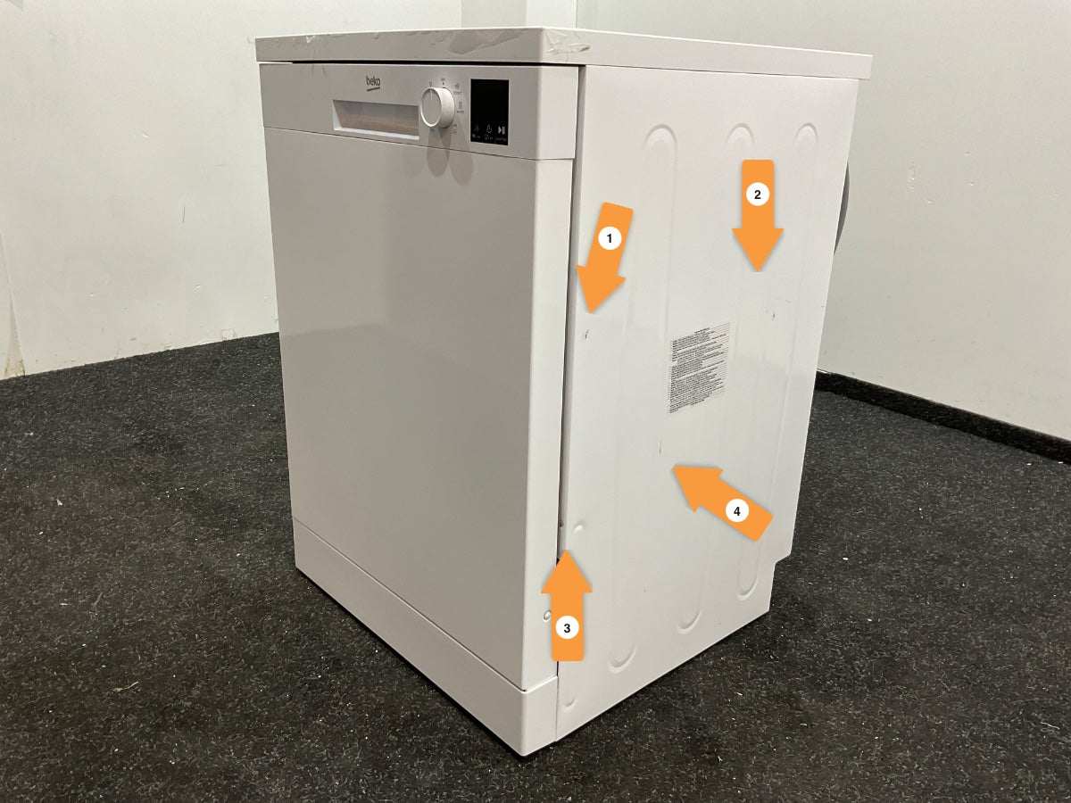 RIK Beko vaatwasser DVN06430W - Vrijstaand - Wit 