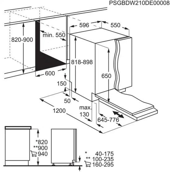 AEG inbouw vaatwasser FSB64907Z - 6000 serie