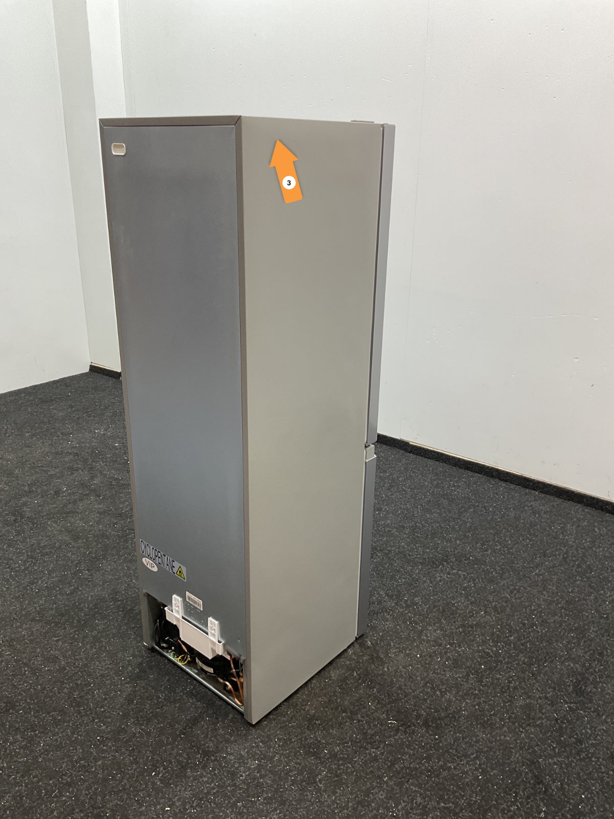Inventum koelkast KV1500S - Vrijstaand - Zilver