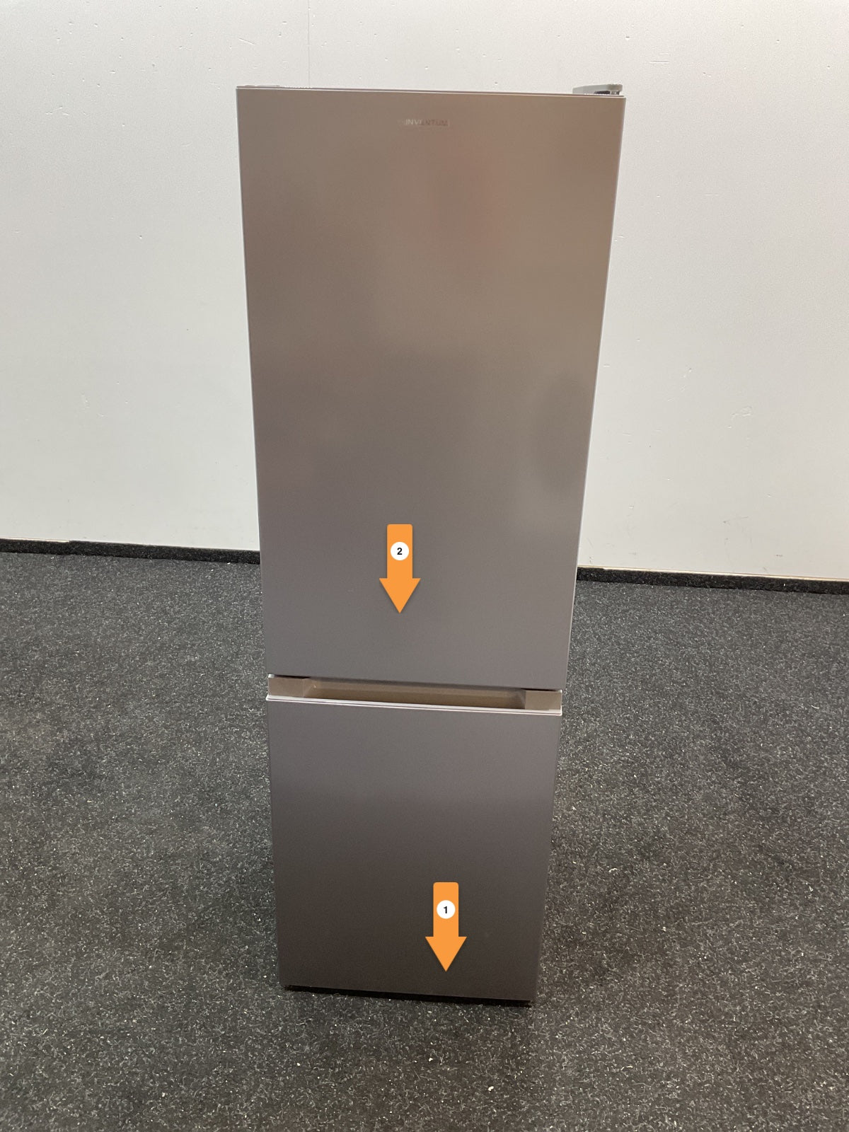 Inventum koelkast KV1500S - Vrijstaand - Zilver