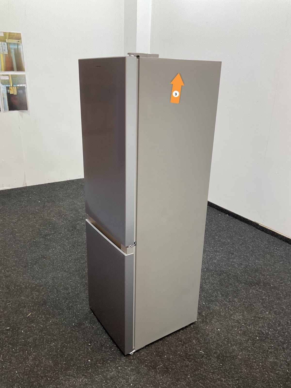 Inventum koelkast KV1500S - Vrijstaand - Zilver