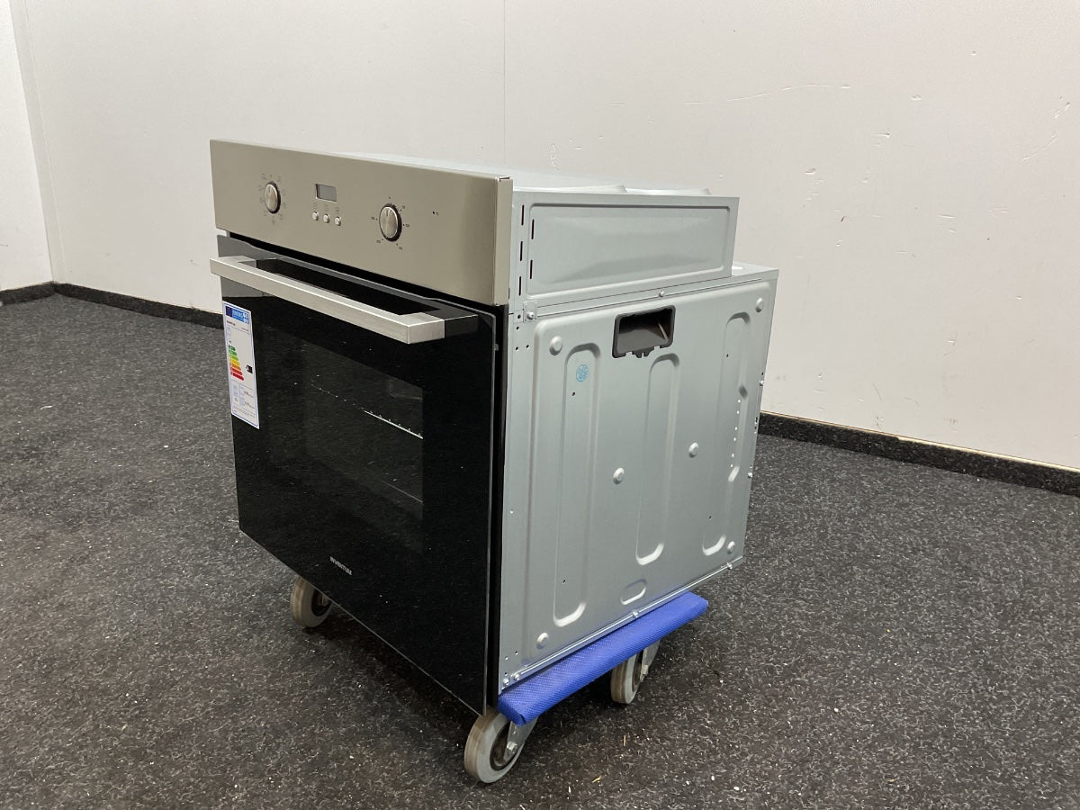 Inventum inbouwoven IOH6070RK - RVS/Zwart