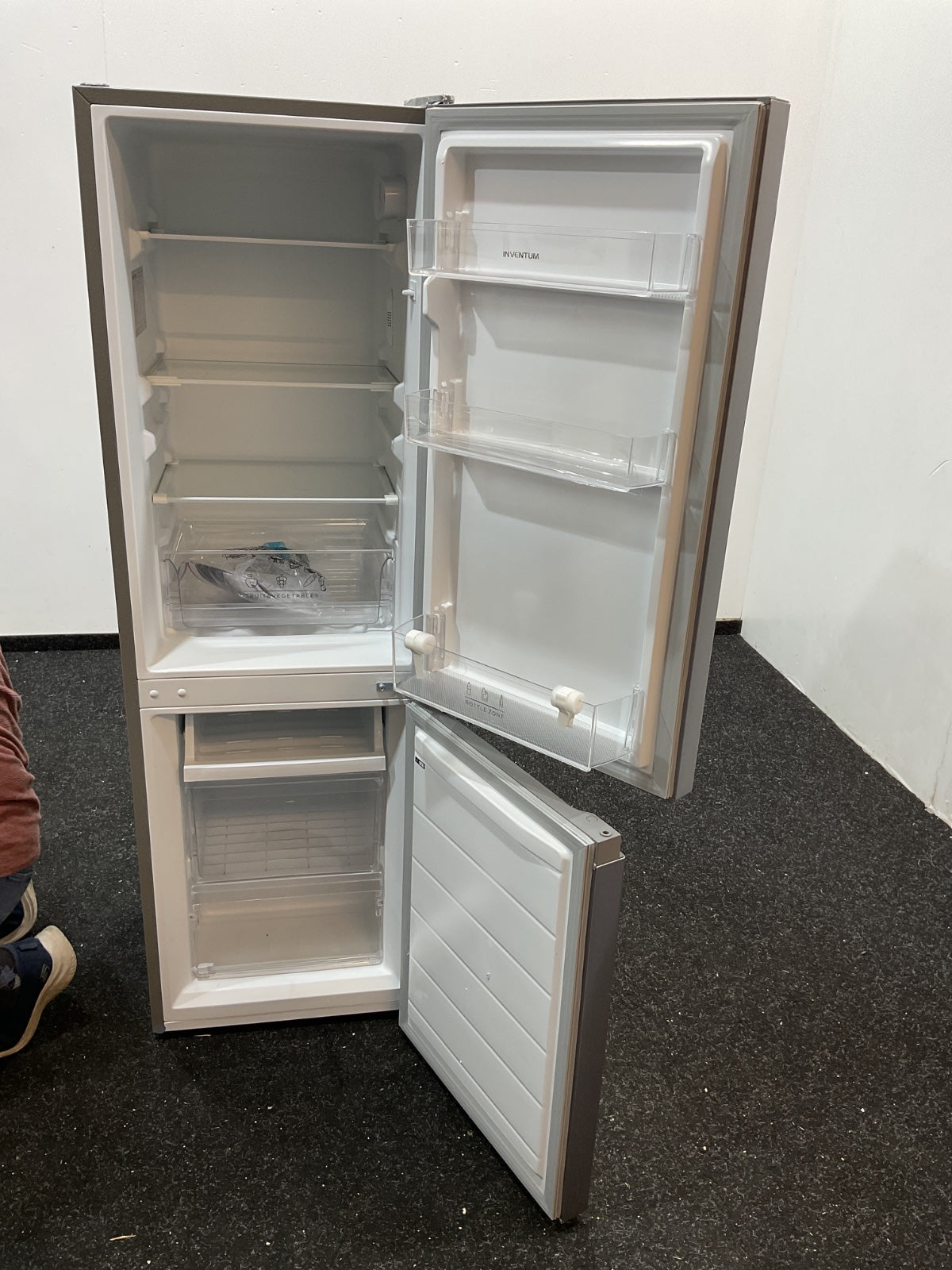 Inventum koelkast KV1500S - Vrijstaand - Zilver