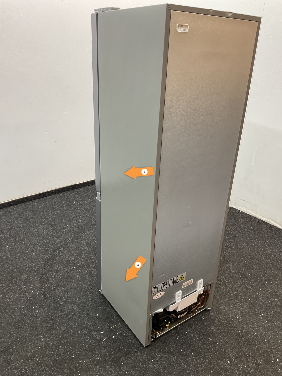 Inventum koelkast KV1500S - Vrijstaand - Zilver