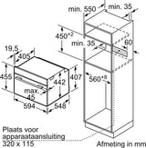 Bosch compacte inbouwoven CBG7341B1 - Serie 8