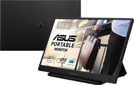 ASUS ZenScreen MB166C - Portable USB-C Monitor - Met Smartcover - 15.6 inch