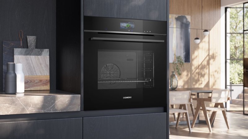 Siemens inbouwoven HS736G1B1 - iQ700 - met stoom - Zwart