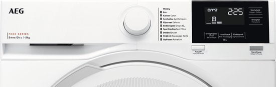 AEG warmtepompdroger TR78DD32B - 8 kg - NL/FR