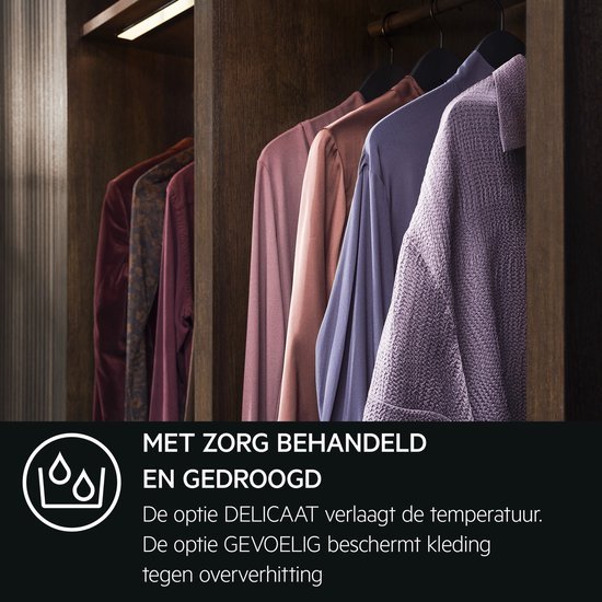 AEG warmtepompdroger TR78DD32B - 8 kg - NL/FR