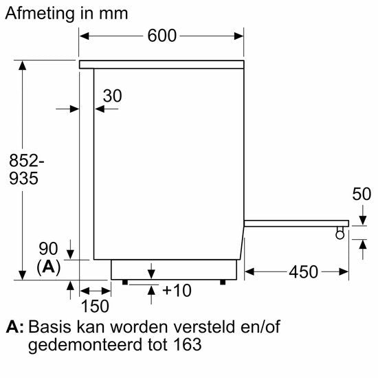 Bosch keramisch fornuis HKA004020U - Serie 2 - Wit
