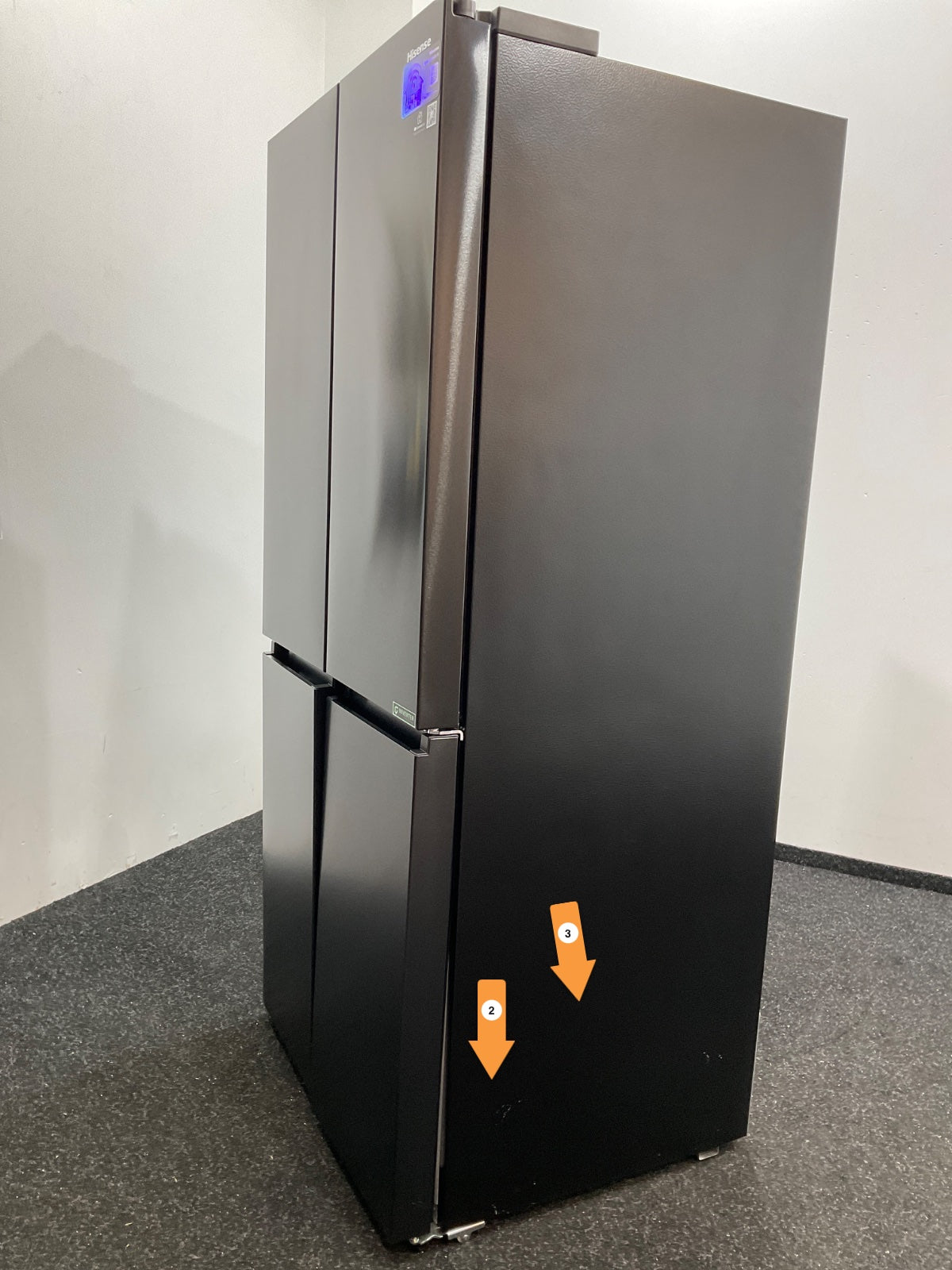 Hisense Amerikaanse koelkast RQ5P470SAFE - Zwart
