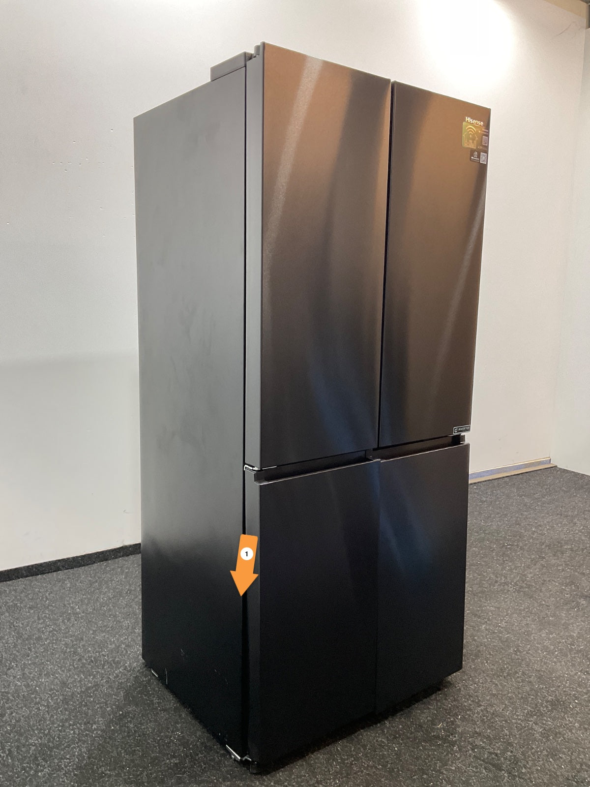 Hisense Amerikaanse koelkast RQ5P470SAFE - Zwart