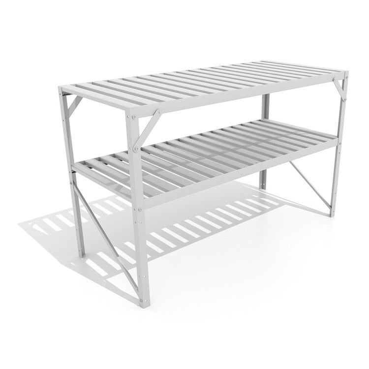 Vitavia kweektafel - Aluminium - 120cm x 50cm - 75cm hoog - 2 niveaus