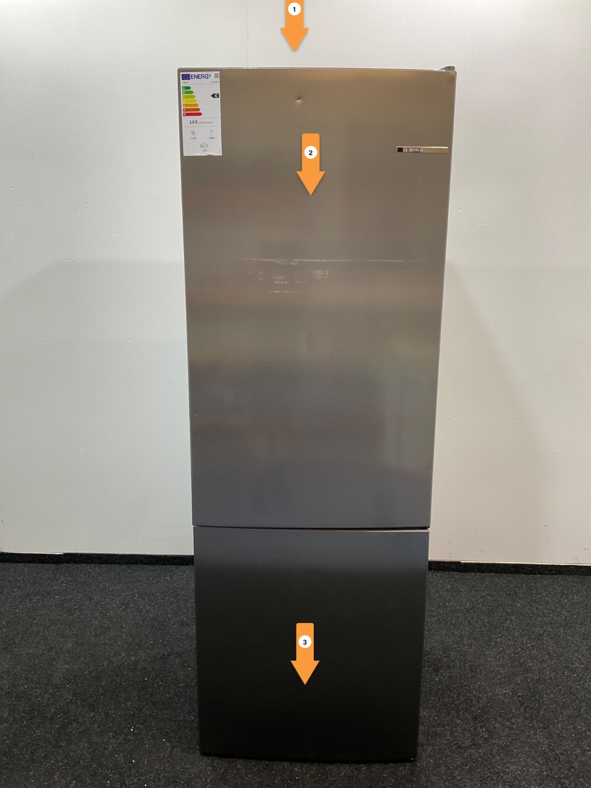 Bosch koelkast KGE49AICA - vrijstaand - RVS