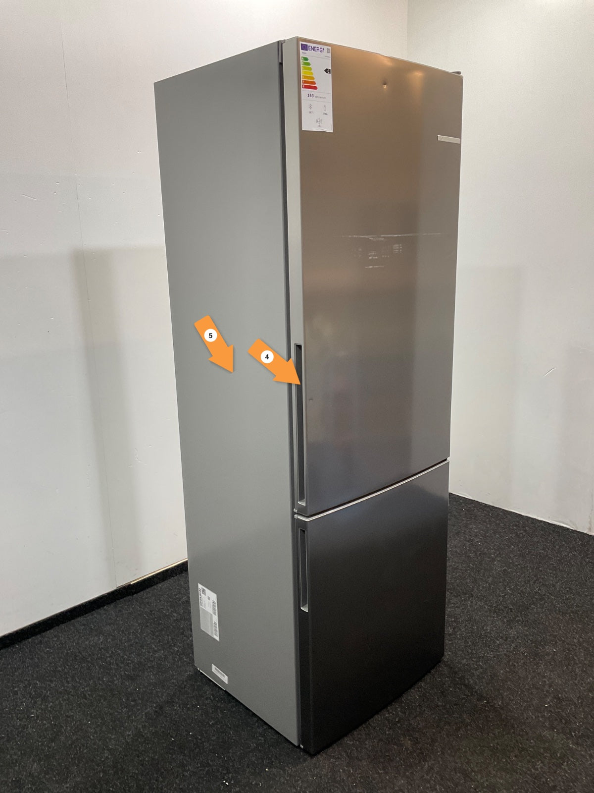 Bosch koelkast KGE49AICA - vrijstaand - RVS