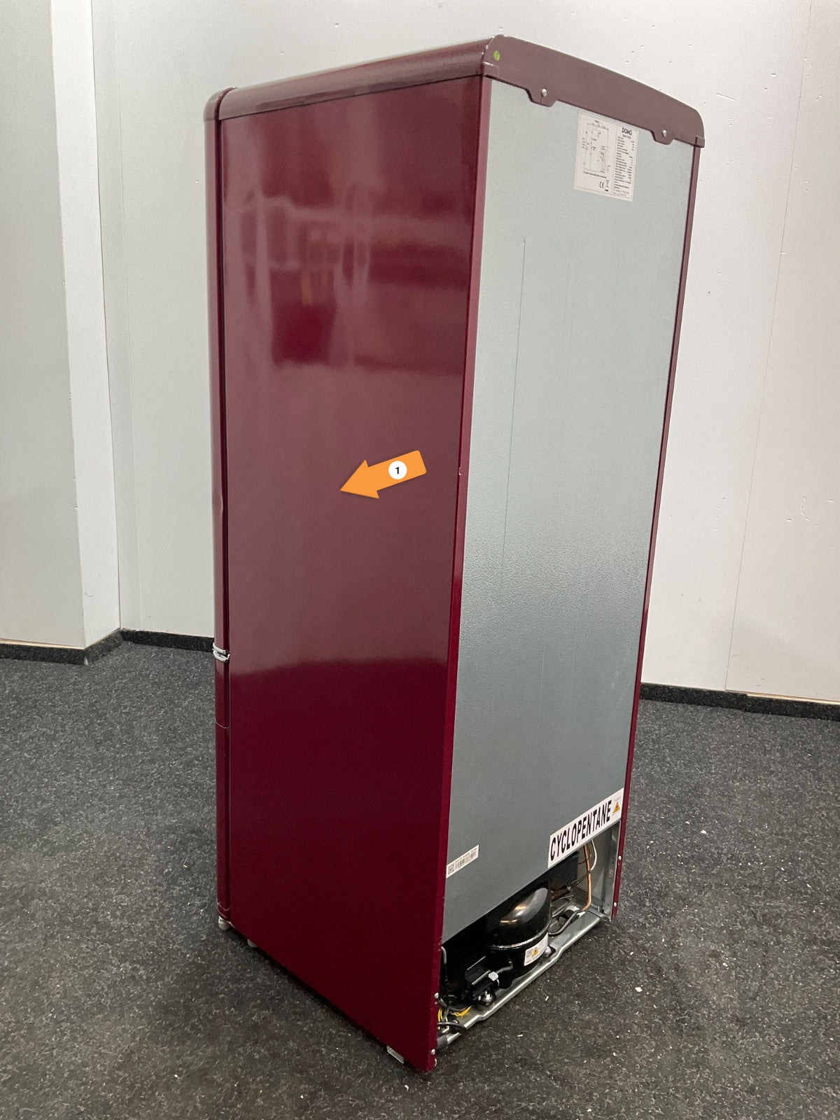 Domo Retro Koelkast DO91707R - 191 L - Wijnrood
