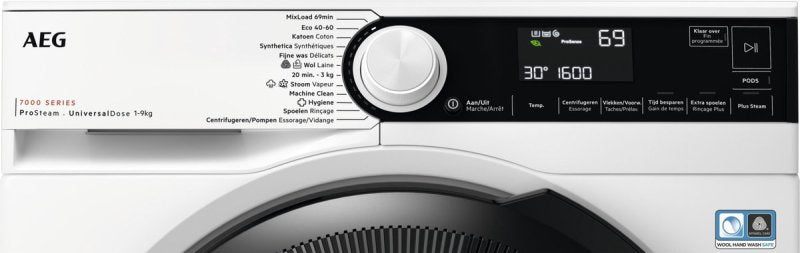 AEG wasmachine LR75U964 - 7000 serie - 9kg - NL/FR