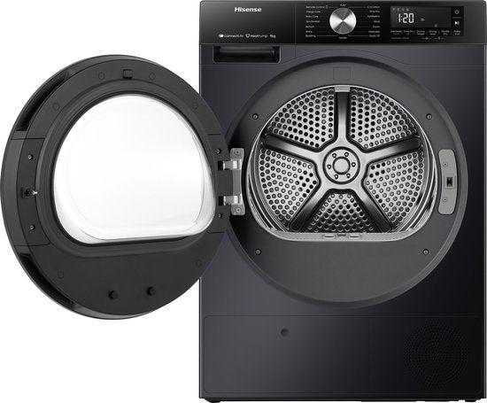 Hisense warmtepompdroger 3S Serie DH3S902BB3 - Zwart