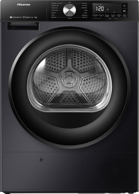 Hisense warmtepompdroger 3S Serie DH3S902BB3 - Zwart